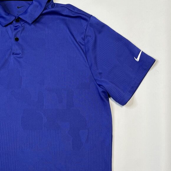 Nike Men's Dri-Fit Tour Jacquard Golf Polo Shirt Size XL Blue DV7528-430 - Picture 3 of 12